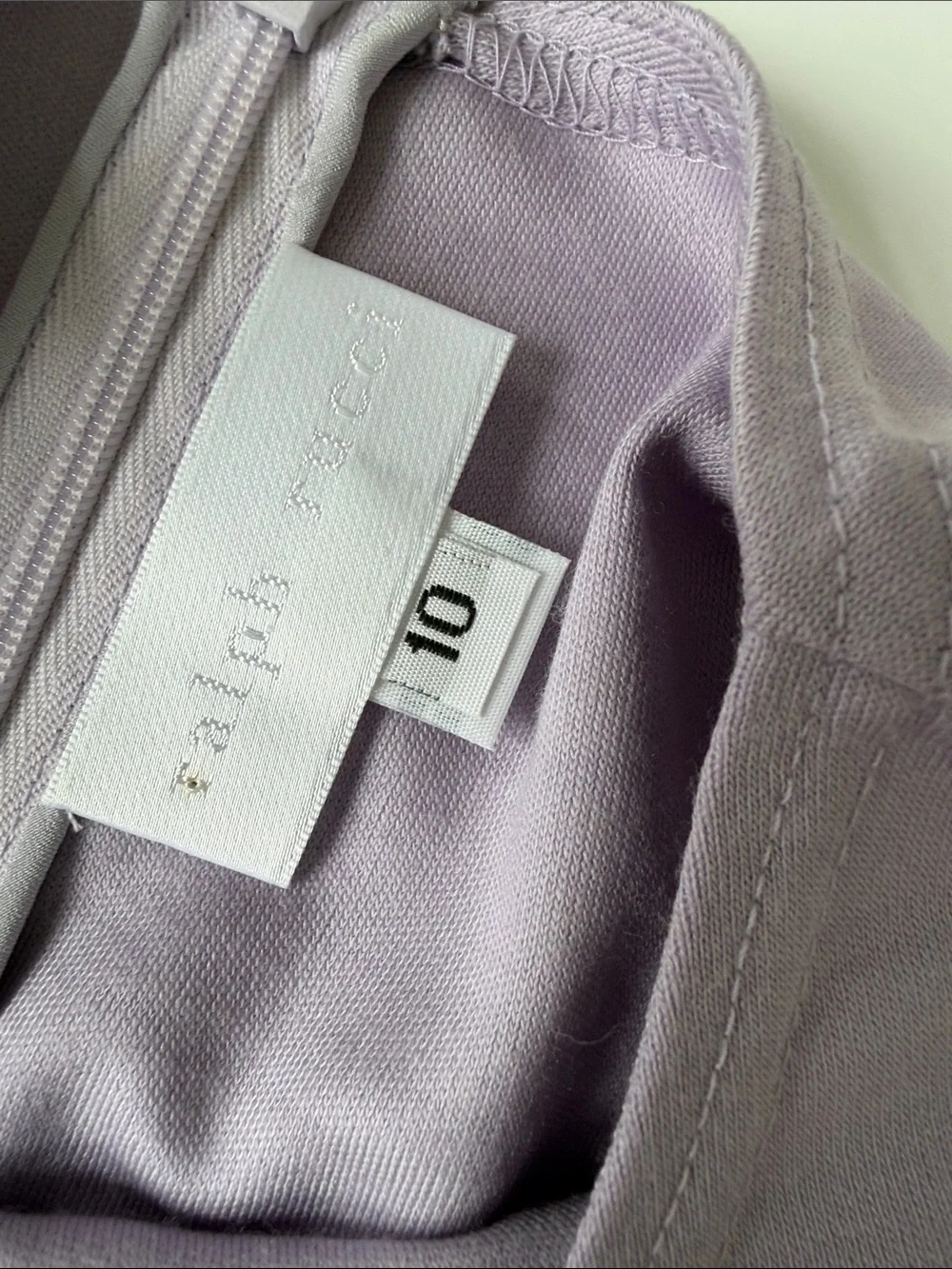 Ralph Rucci Lilac Wool Knit Long-Sleeve Top M